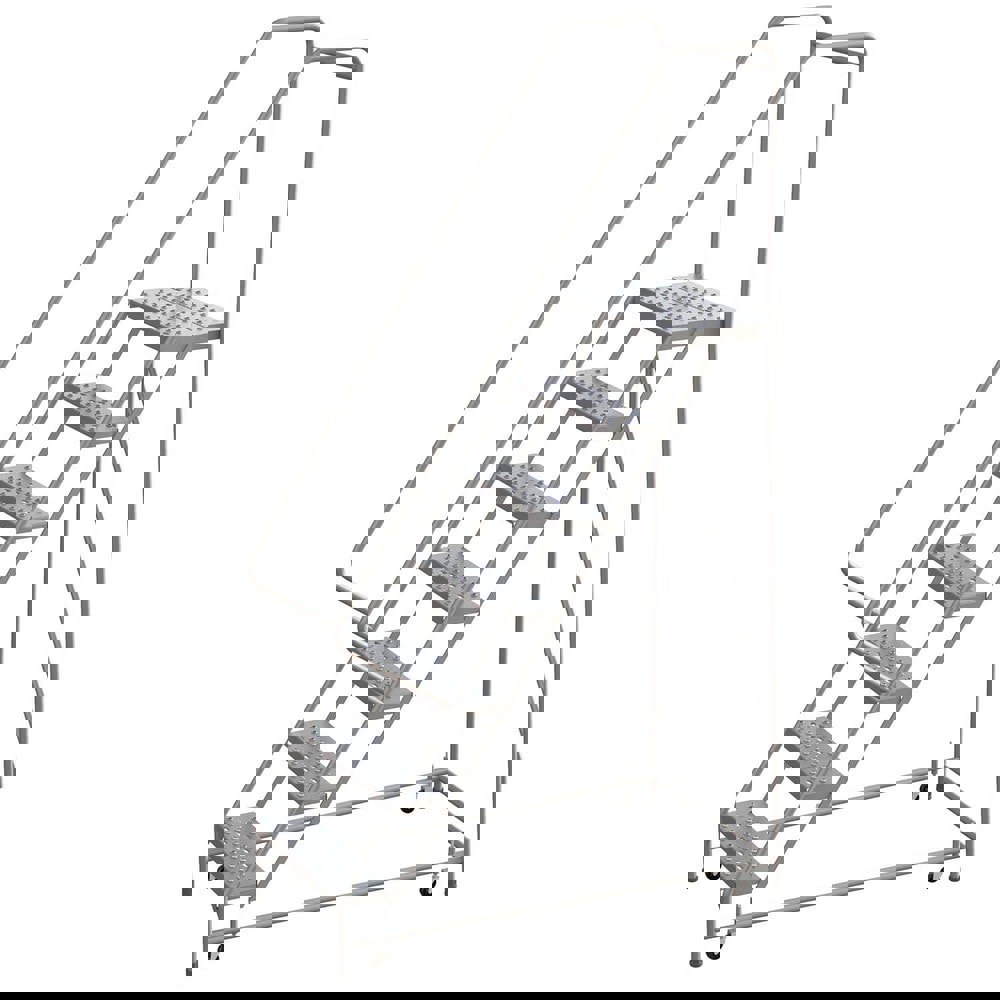 7-Step Aluminum Step Ladder: 350 lb Capacity, 8'6