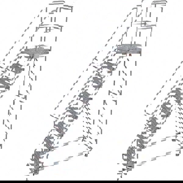 Aluminum Rolling Ladder: 8 Step