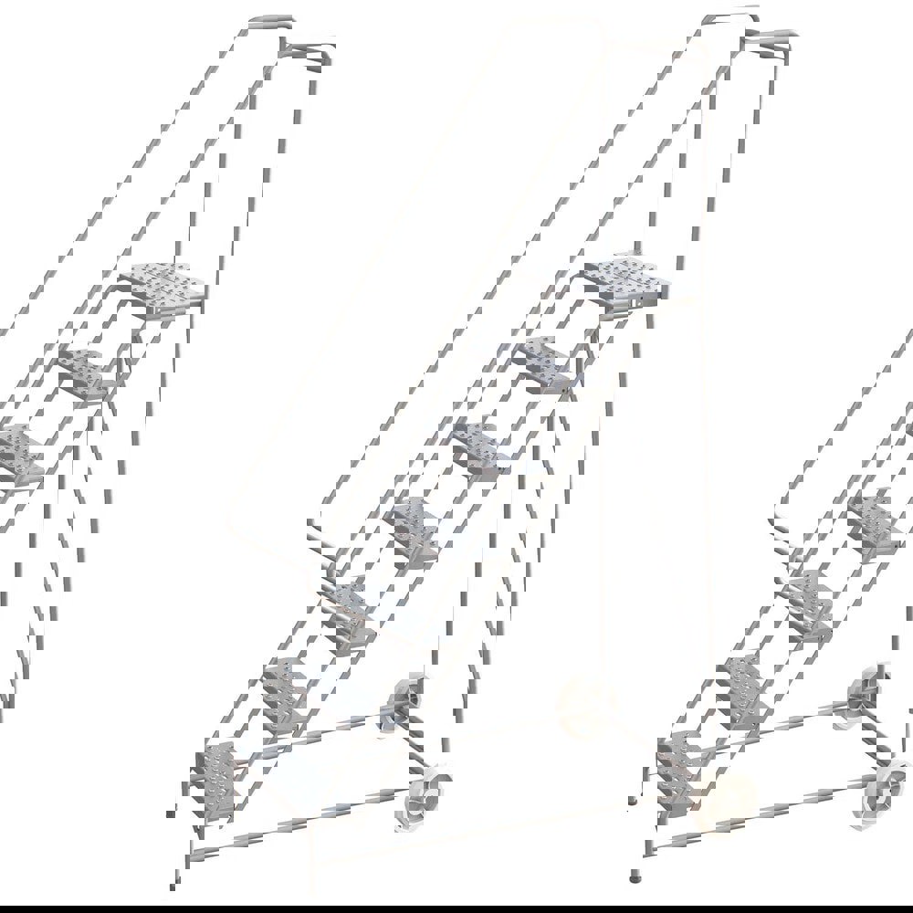 7-Step Aluminum Step Ladder: 350 lb Capacity, 8'6