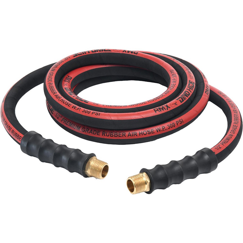 Air & Multi-Purpose Hose; Hose Type: Multipurpose Air Hose ; Length Ft. (Feet): 25 ; Type: Rubber Air Hose ; Color: Black; Red ; Material: Rubber ; Inside Diameter (Inch): 1/2