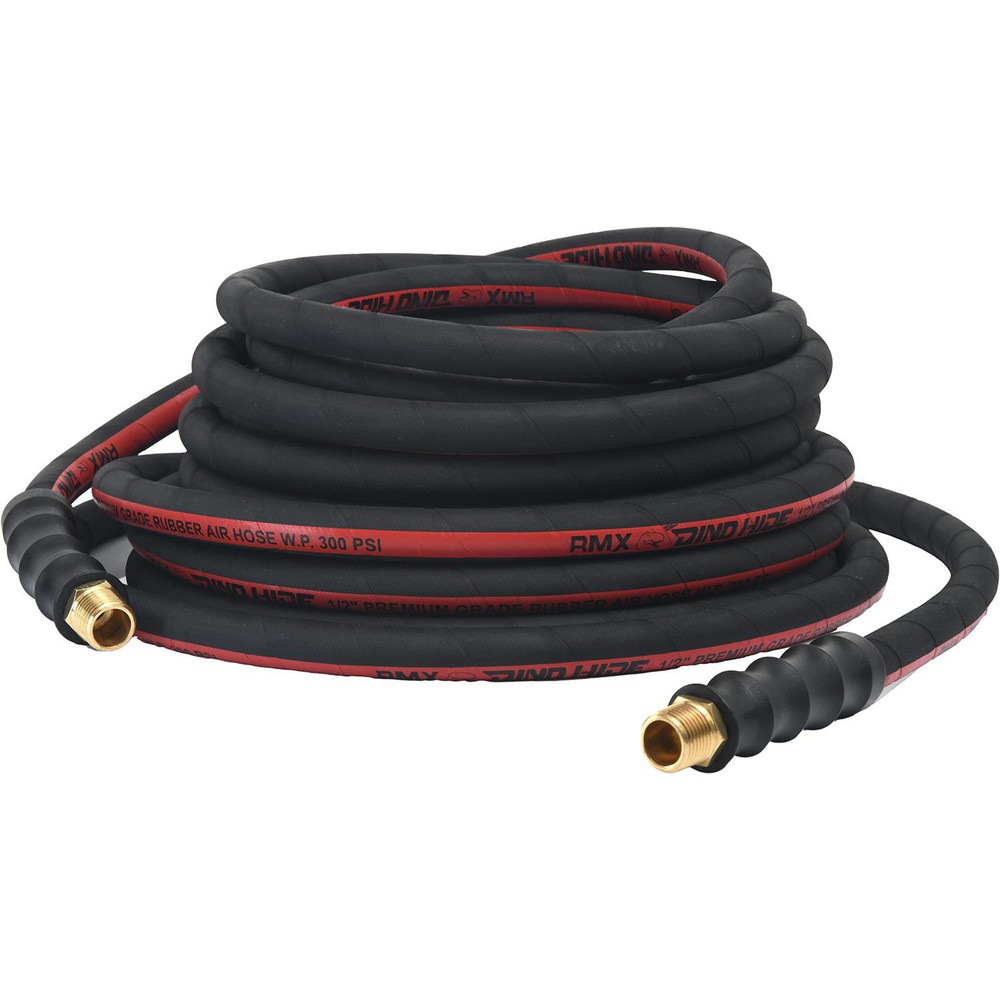 Air & Multi-Purpose Hose; Hose Type: Multipurpose Air Hose ; Length Ft. (Feet): 50 ; Type: Rubber Air Hose ; Color: Black; Red ; Material: Rubber ; Inside Diameter (Inch): 1/2