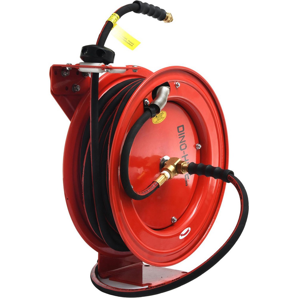 Hose Reels; Drive Type: Auto-Retractable ; Reel Type: Open ; Hose Length (Feet): 50.00 ; Hose Inside Diameter (Inch): 3/8 ; Maximum Working Pressure (Psi - 3 Decimals): 300.000 ; Application: Air Hose