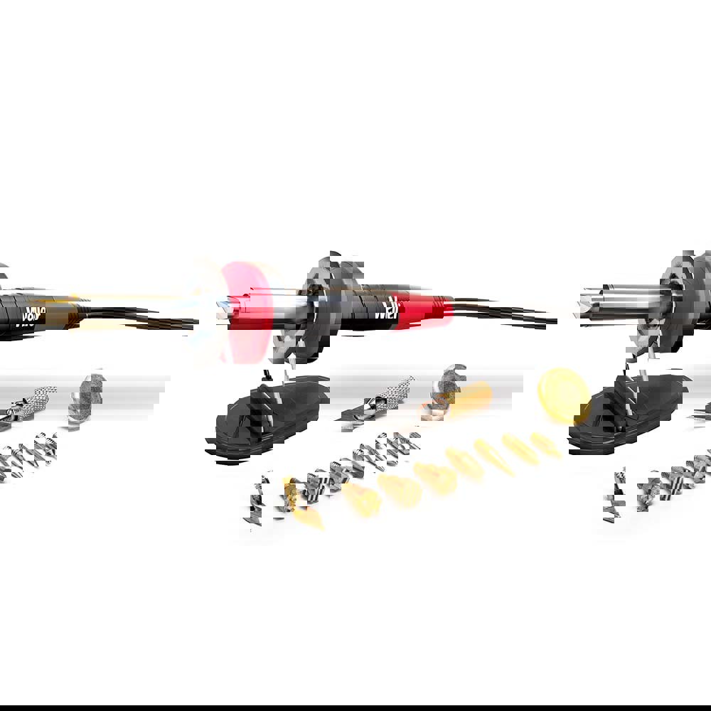 Soldering Iron & Torch Kits; Type: Soldering Iron Kit; Contents: Conical Tip 0.8mm (WLTC08IR60); 6 PC Solder Aid Kit; Soldering Iron Storage Case; Iron Stand; Weller Xcelite 4.75