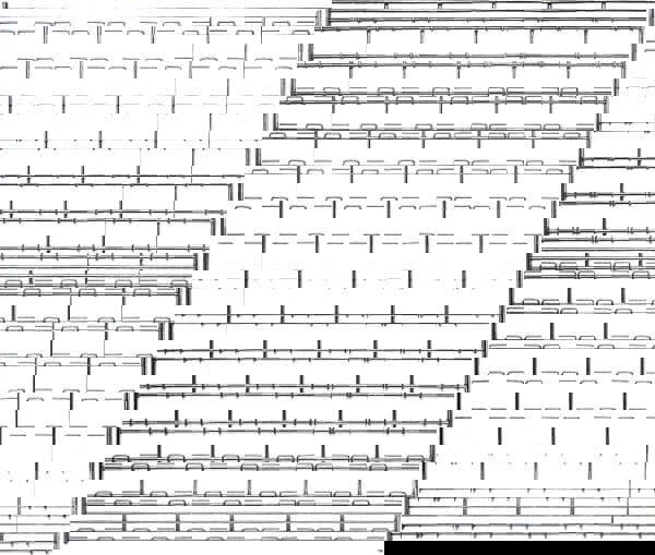 Bin Louvered Panel: Use with Stack & Hang Bins, Chrome