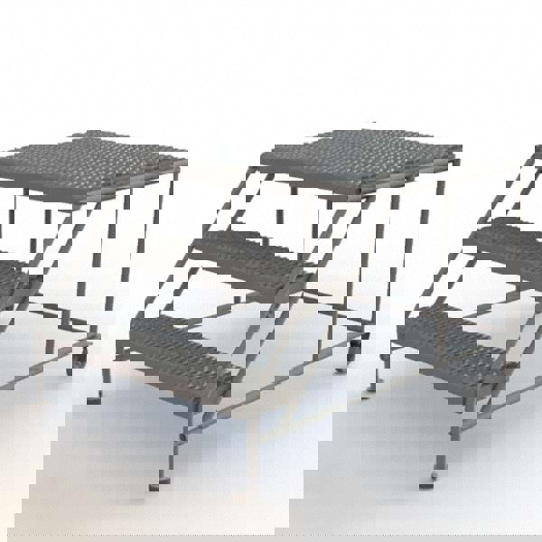 Steel Rolling Ladder: 3 Step