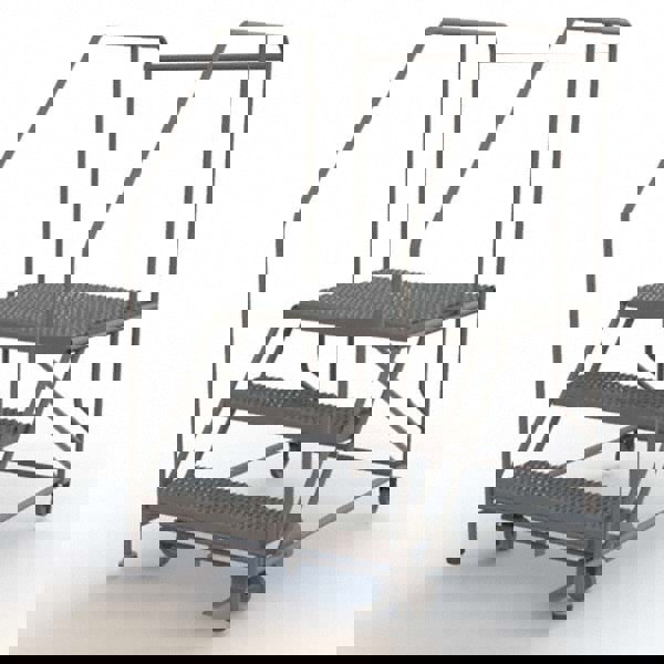 Steel Rolling Ladder: 3 Step