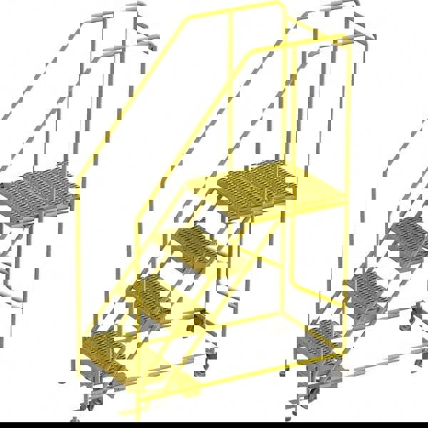 Steel Rolling Ladder: 4 Step