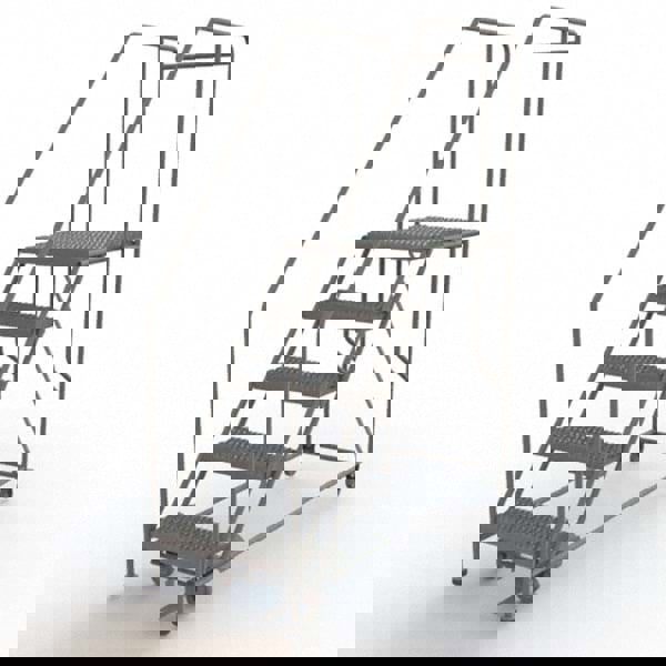 Steel Rolling Ladder: 5 Step