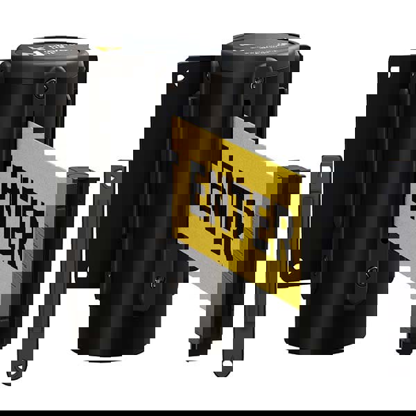 Wall-Mount Retractable Belt Barrier: Black