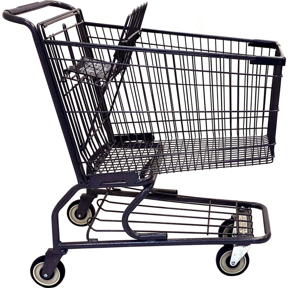 Carts; Cart Type: Shopping Cart ; Caster Type: (2) Swivel; 2 Fixed, 2 Swivel; 2 Rigid; 2 Rigid, 2 Swivel; 2 Stationary, 2 Swivel; 2 Swivel; 2 Swivel/2 Rigid ; Caster Material: Polypropylene; Poly/Polyurethane ; Material: Metal ; Length (Inch): 36-11/50