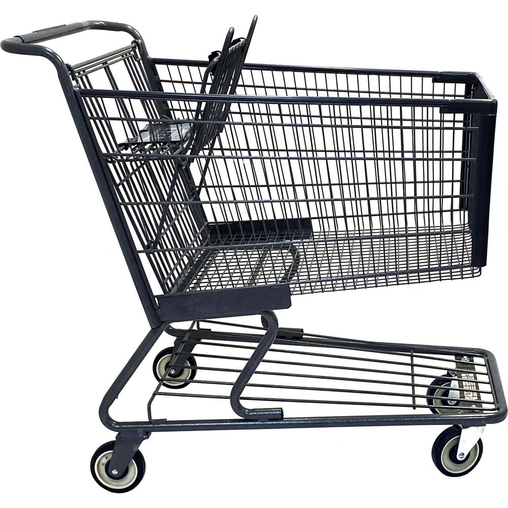 Carts; Cart Type: Shopping Cart ; Caster Type: (2) Swivel; 2 Fixed, 2 Swivel; 2 Rigid; 2 Rigid, 2 Swivel; 2 Stationary, 2 Swivel; 2 Swivel; 2 Swivel/2 Rigid ; Caster Material: Polypropylene; Poly/Polyurethane ; Material: Metal ; Length (Inch): 41-93/100