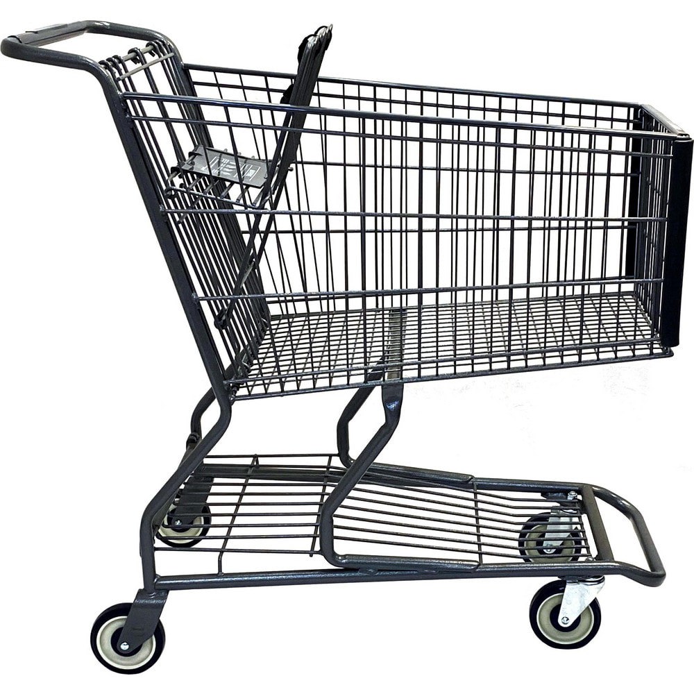 Carts; Cart Type: Shopping Cart ; Caster Type: (2) Swivel; 2 Fixed, 2 Swivel; 2 Rigid; 2 Rigid, 2 Swivel; 2 Stationary, 2 Swivel; 2 Swivel; 2 Swivel/2 Rigid ; Caster Material: Polypropylene; Poly/Polyurethane ; Material: Metal ; Length (Inch): 40-39/50