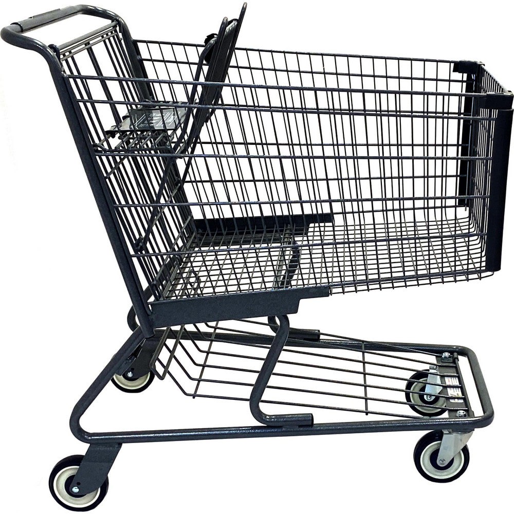 Carts; Cart Type: Shopping Cart ; Caster Type: (2) Swivel; 2 Fixed, 2 Swivel; 2 Rigid; 2 Rigid, 2 Swivel; 2 Stationary, 2 Swivel; 2 Swivel; 2 Swivel/2 Rigid ; Caster Material: Polypropylene; Poly/Polyurethane ; Material: Metal ; Length (Inch): 39-14/25