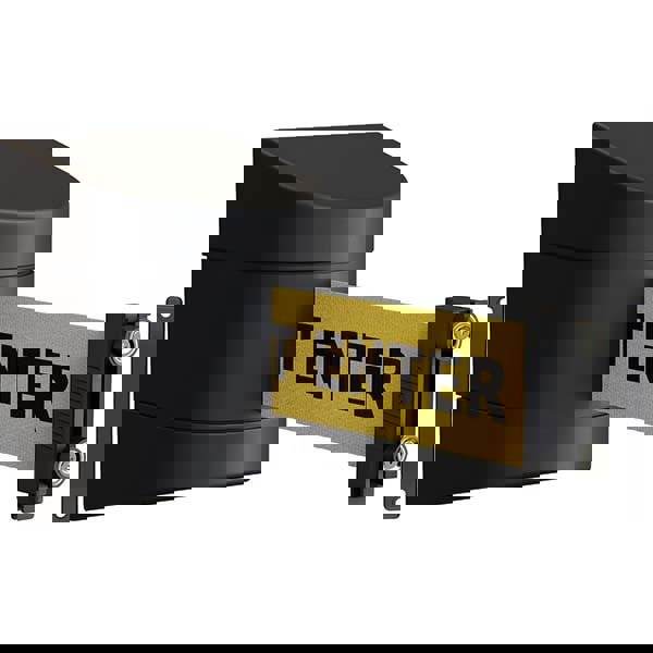 Wall-Mount Retractable Belt Barrier: Black