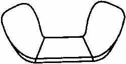 M10x1.50 Metric Coarse, Stainless Steel Standard Wing Nut