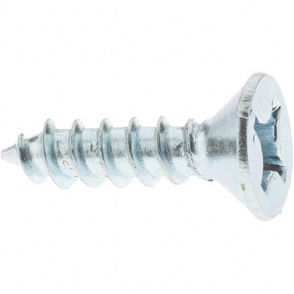 Sheet Metal Screw: #10, Flat Head, Phill