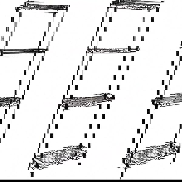 Starter Unit Wire Shelving: 800 lb Shelf Capacity, 4 Shelves