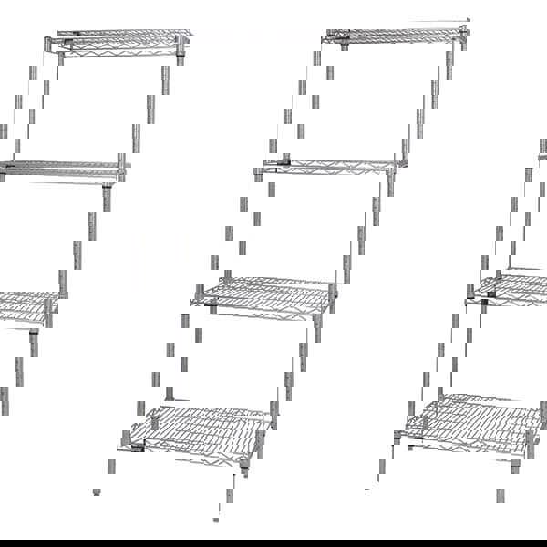 Starter Unit Wire Shelving: 4 Shelves