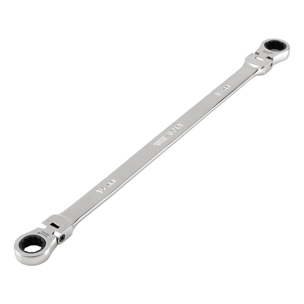 Combination Wrenches; Size (mm): 18 ; Finish: Satin Chrome ; Head Type: Flexible ; Handle Type: Straight ; Material: Steel ; Non-sparking: No