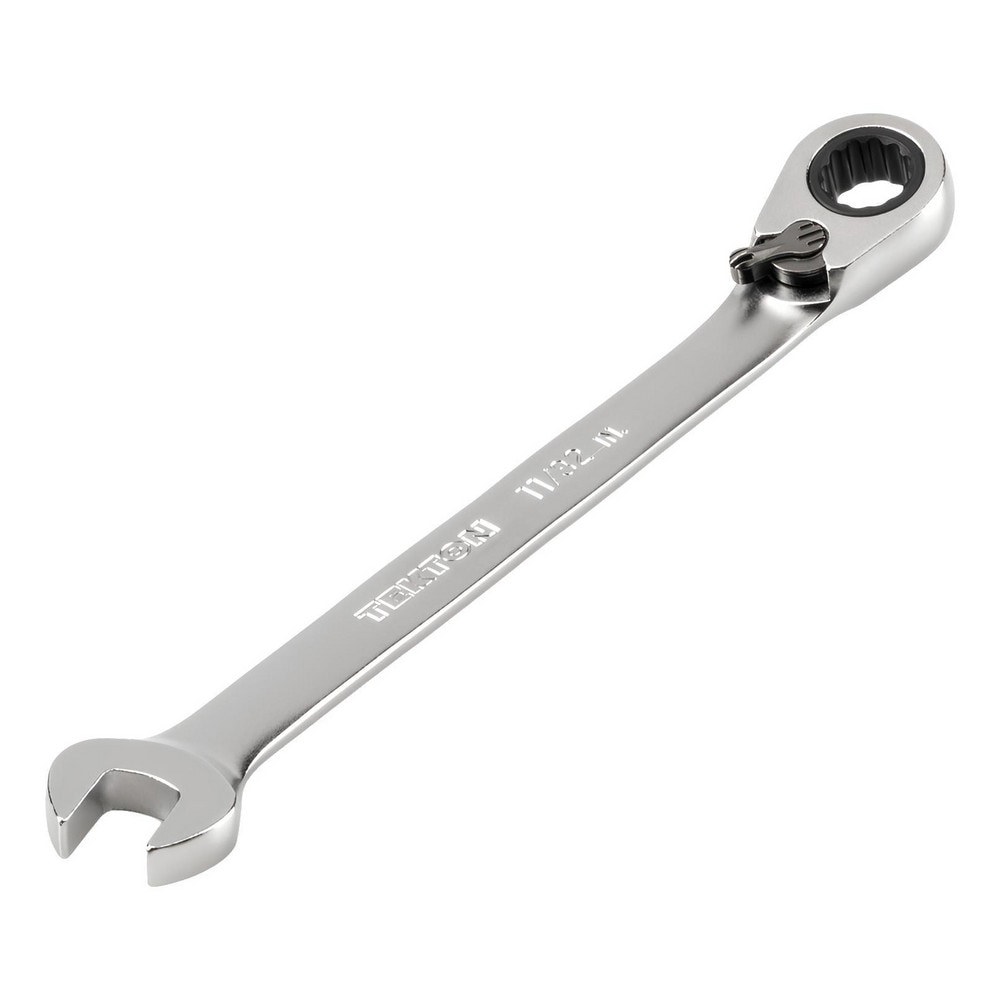 Combination Wrenches; Size (Inch): 11/32 ; Finish: Satin Chrome ; Head Type: Combination ; Handle Type: Straight ; Material: Steel ; Non-sparking: No