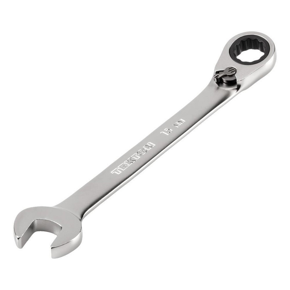 Combination Wrenches; Size (mm): 15 ; Finish: Satin Chrome ; Head Type: Combination ; Handle Type: Straight ; Material: Steel ; Non-sparking: No