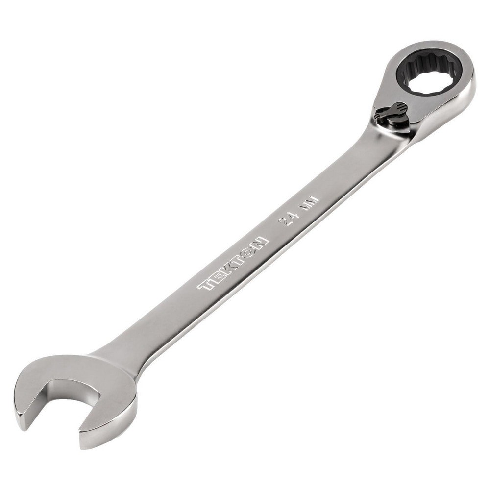Combination Wrenches; Size (mm): 24 ; Finish: Satin Chrome ; Head Type: Combination ; Handle Type: Straight ; Material: Steel ; Non-sparking: No
