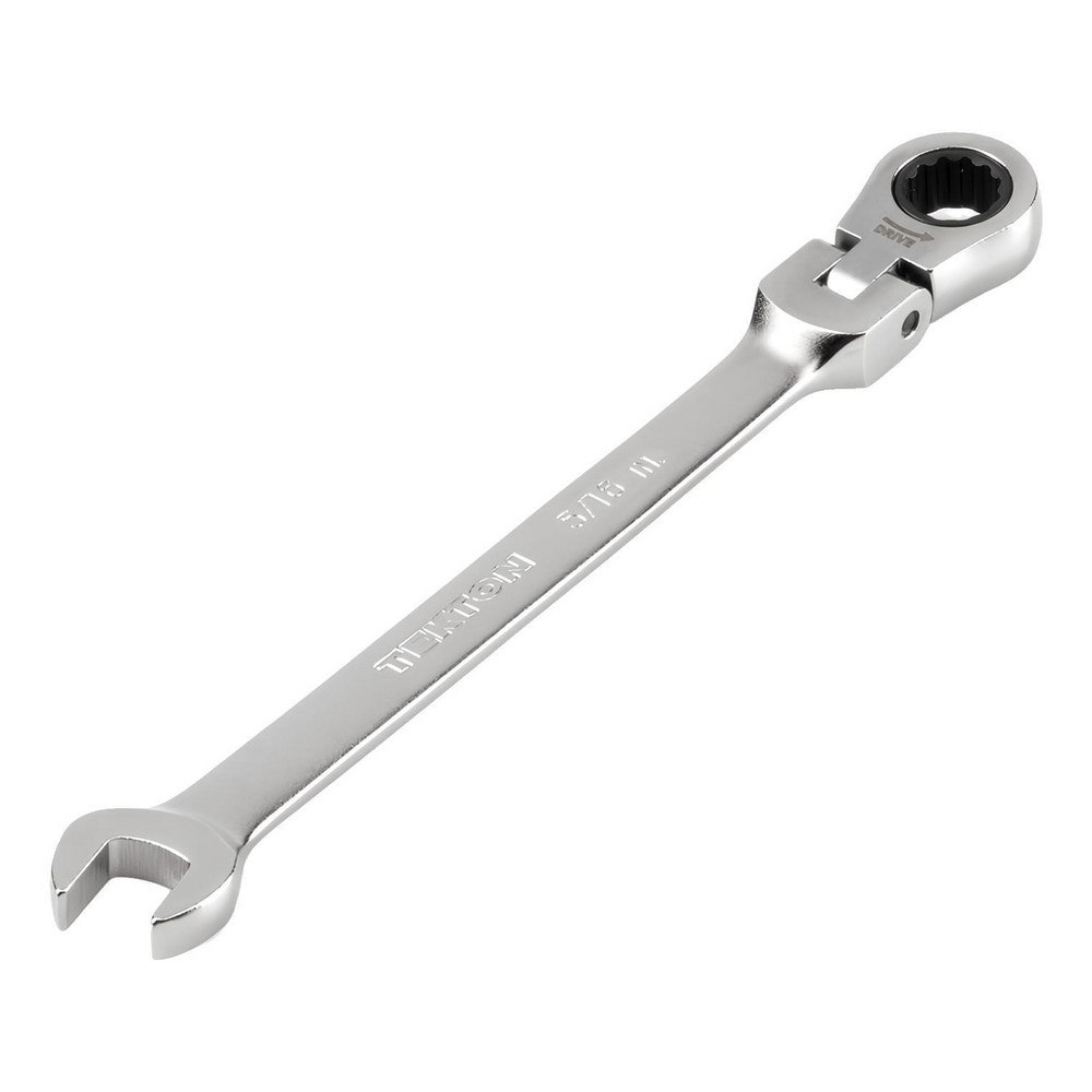 Combination Wrenches; Size (Inch): 5/16 ; Finish: Satin Chrome ; Head Type: Flexible; Combination ; Handle Type: Straight ; Material: Steel ; Non-sparking: No
