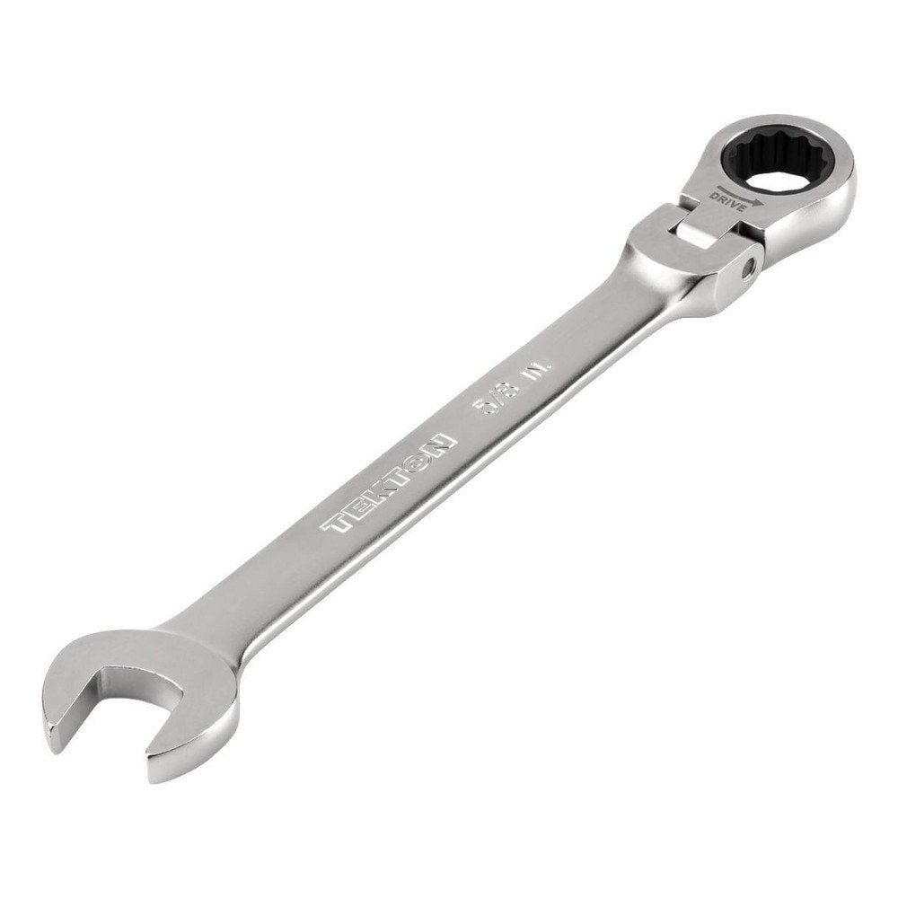 Combination Wrenches; Size (Inch): 5/8 ; Finish: Satin Chrome ; Head Type: Flexible; Combination ; Handle Type: Straight ; Material: Steel ; Non-sparking: No