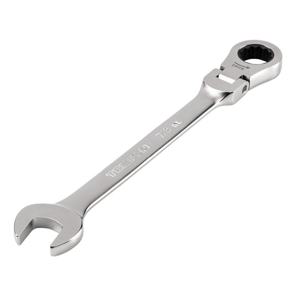 Combination Wrenches; Size (Inch): 7/8 ; Finish: Satin Chrome ; Head Type: Flexible; Combination ; Handle Type: Straight ; Material: Steel ; Non-sparking: No