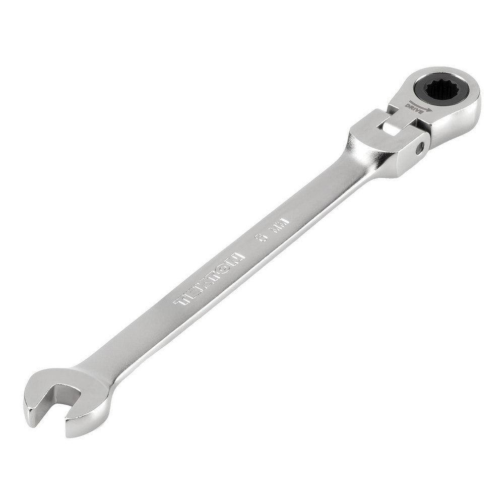 Combination Wrenches; Size (mm): 6 ; Finish: Satin Chrome ; Head Type: Flexible; Combination ; Handle Type: Straight ; Material: Steel ; Non-sparking: No