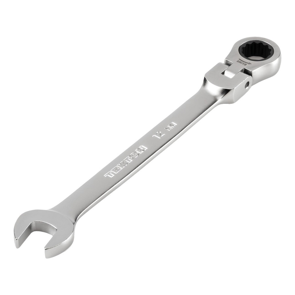 Combination Wrenches; Size (mm): 12 ; Finish: Satin Chrome ; Head Type: Flexible; Combination ; Handle Type: Straight ; Material: Steel ; Non-sparking: No