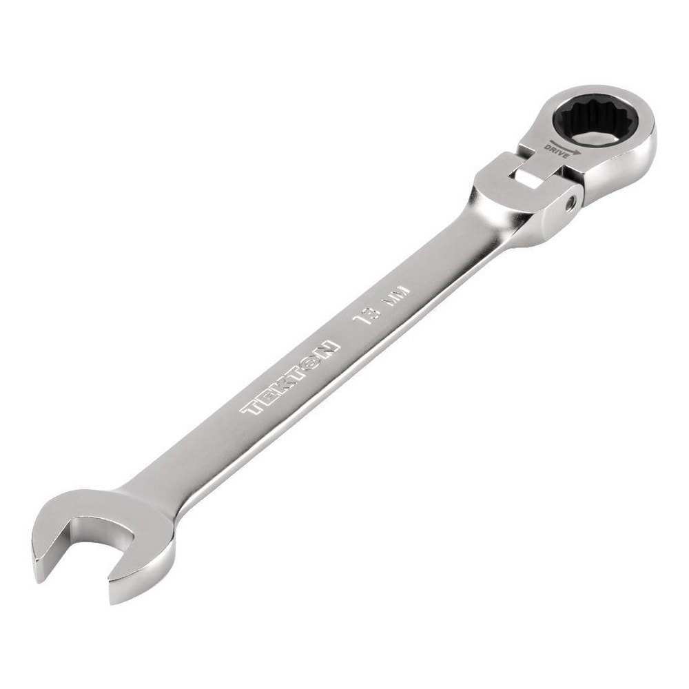 Combination Wrenches; Size (mm): 13 ; Finish: Satin Chrome ; Head Type: Flexible; Combination ; Handle Type: Straight ; Material: Steel ; Non-sparking: No