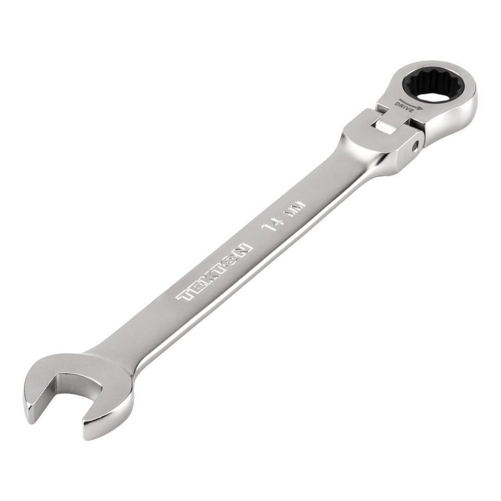 Combination Wrenches; Size (mm): 14 ; Finish: Satin Chrome ; Head Type: Flexible; Combination ; Handle Type: Straight ; Material: Steel ; Non-sparking: No