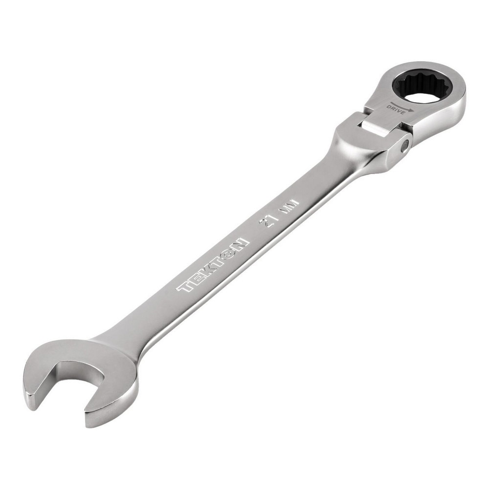 Combination Wrenches; Size (mm): 21 ; Finish: Satin Chrome ; Head Type: Flexible; Combination ; Handle Type: Straight ; Material: Steel ; Non-sparking: No