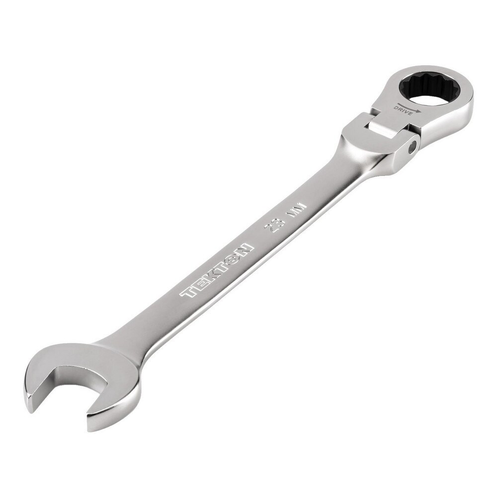 Combination Wrenches; Size (mm): 23 ; Finish: Satin Chrome ; Head Type: Flexible; Combination ; Handle Type: Straight ; Material: Steel ; Non-sparking: No