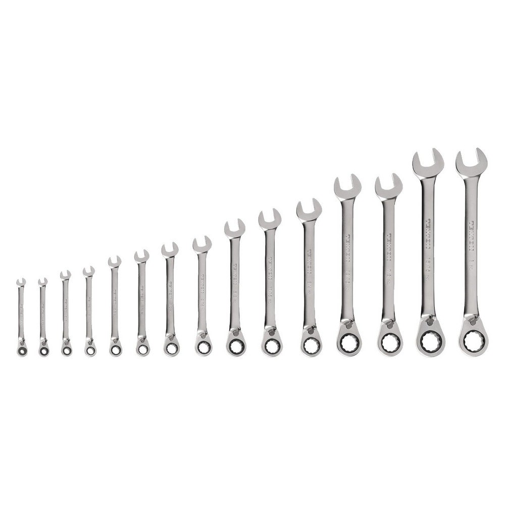 Wrench Sets; System Of Measurement: Inch ; Container Type: None ; Wrench Size: 1/4 in - 1 in ; Material: Steel ; Non-sparking: No ; Corrosion-resistant: Yes