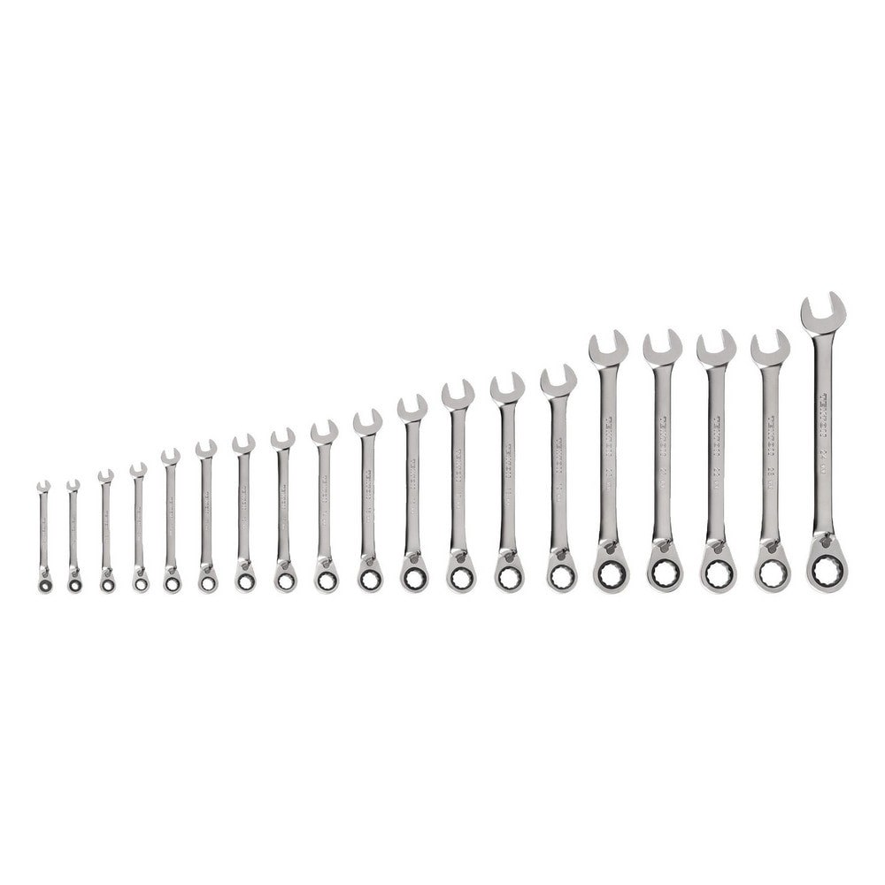 Wrench Sets; System Of Measurement: Metric ; Container Type: None ; Wrench Size: 6 mm - 24 mm ; Material: Steel ; Non-sparking: No ; Corrosion-resistant: Yes