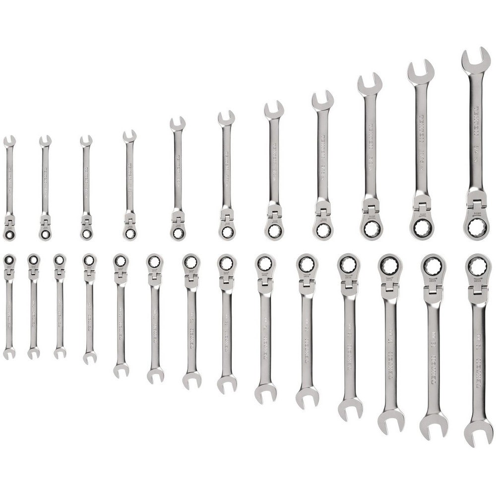 Wrench Sets; System Of Measurement: Inch & Metric ; Container Type: None ; Wrench Size: 1/4 - 3/4 in; 6 - 19 mm ; Material: Steel ; Non-sparking: No ; Corrosion-resistant: Yes