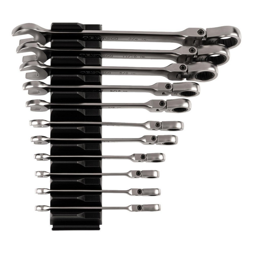 Wrench Sets; System Of Measurement: Inch ; Container Type: Plastic Holder ; Wrench Size: 1/4 in - 3/4 in ; Material: Steel ; Non-sparking: No ; Corrosion-resistant: Yes