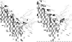 72 Ft. Long x 0.95 to 1-1/4 Inch Diameter, Wire Rope Travel Round Cable Festoon Kit