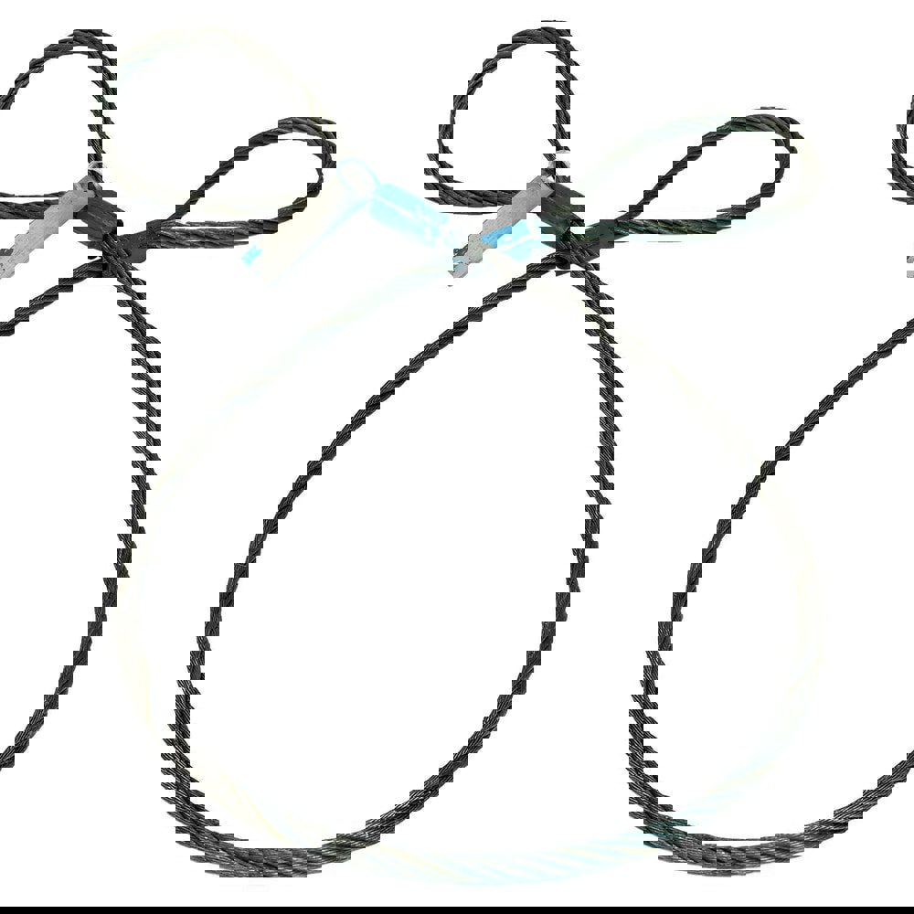 Wire Rope Sling: 12' Long, 19,600 lb Vertical, 14,400 lb Choker, 39,200 lb Basket, Steel