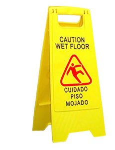 YELL PLAS FOLDING WET FLOOR SIGN