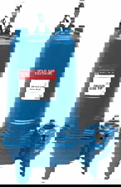 Sewage Pump: Capacitor Start, 1 hp, 12.3A, 230V