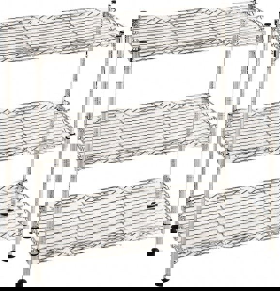 Wire Shelving: 88 lb Shelf Capacity, 3 Shelves