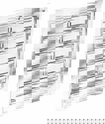 Shutters; Fan Size: 30 (Inch); Opening Height: 30 (Inch); Overall Height (Inch): 33 ; Material: Aluminum ; Overall Width (Inch): 33 ; Opening Width (Inch): 30