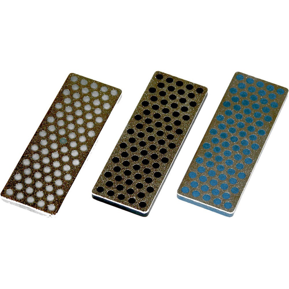 Pocket & Machinist Stones; Stone Material: Diamond ; Grade: Coarse ; Closed Length: 2.69in ; Handle Type: Diamond ; Overall Length: 3.00in ; Overall Thickness: 0.25in