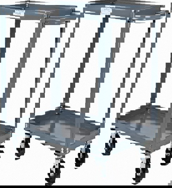 Service Utility Cart: Steel, Gray