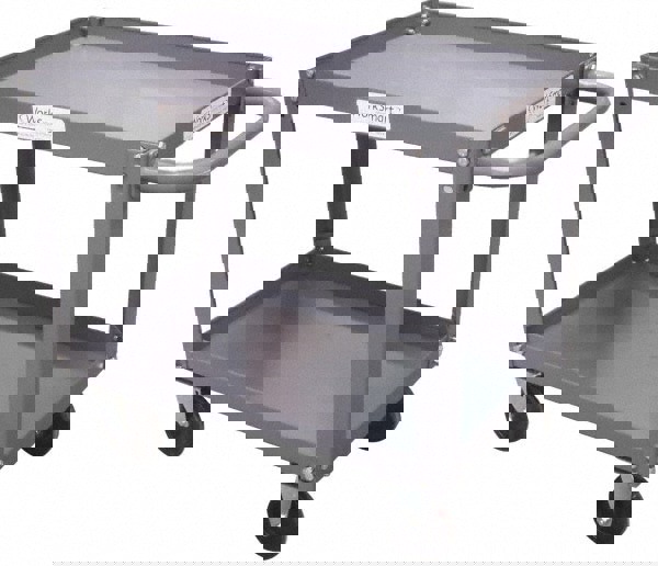 Service Utility Cart: Steel, Gray