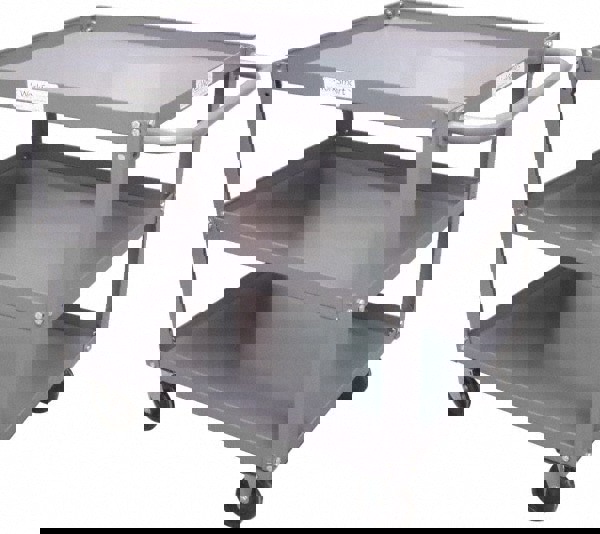 Service Utility Cart: Steel, Gray