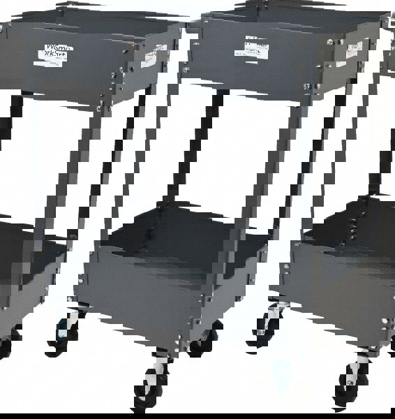 Service Utility Cart: Steel, Gray